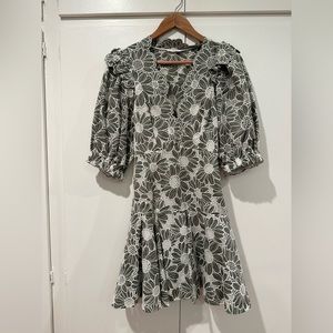 Sandro embroidered dress